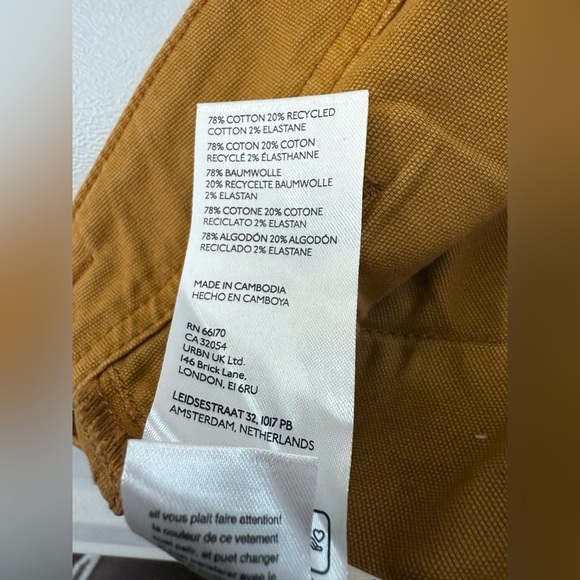 New Pilcro “The Yaya Crop” Flare High Rise Straight Leg With Raw Hem Pants - Picture 12 of 13